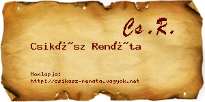 Csikász Renáta névjegykártya