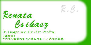renata csikasz business card
