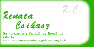 renata csikasz business card